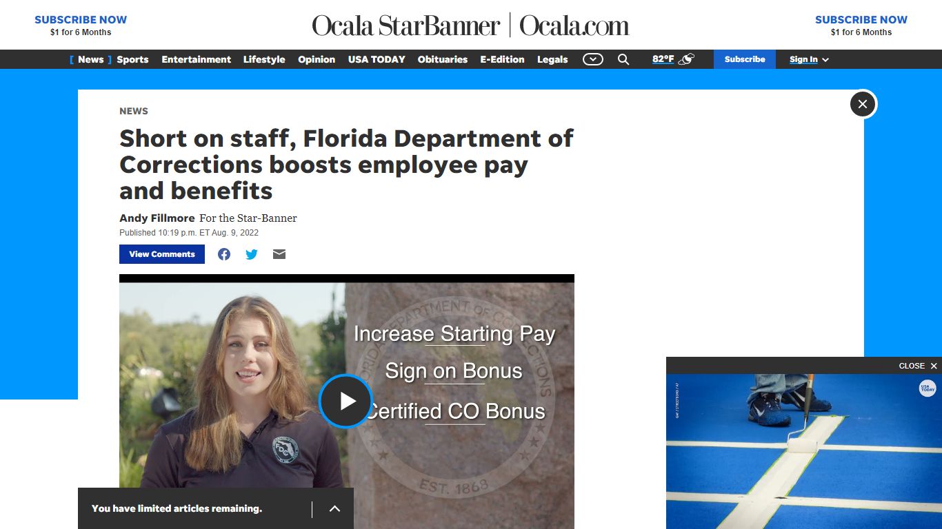 Short on staff, Florida Department of Corrections boosts employee pay ...